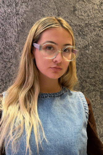 Armazón Óptico FUZZY – Olive & Violet + BLUE BLOCK | 3 cuotas sin interés